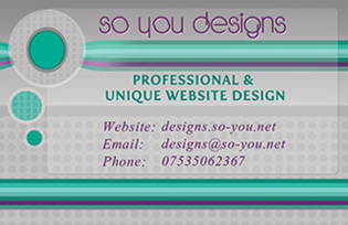 So You Designs businesscard